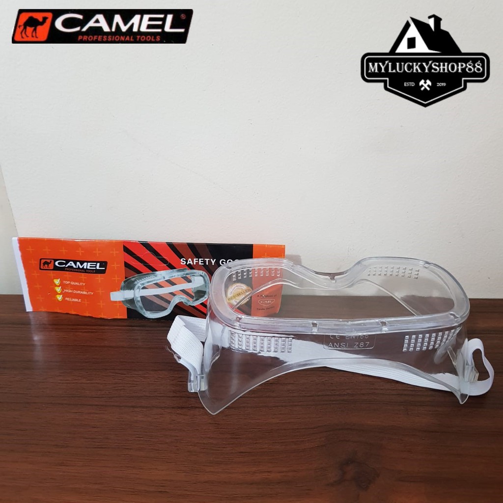 Camel Kacamata Goggle Clear Kacamata Las Safety Medis Laboratorium