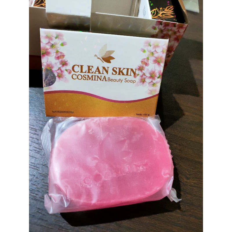 ⭐BAGUS⭐SABUN CLEANSKIN BPOM / CLEAN SKIN COSMINA BEAUTY SOAP