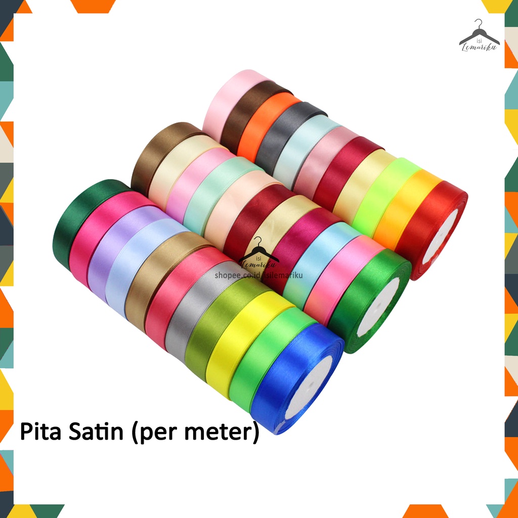 Extra Packing Kado Pita Satin &amp; Tali Rami per 1.5m