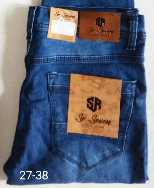 Celana panjang jeans pria /celana pria model pensil bahan melar