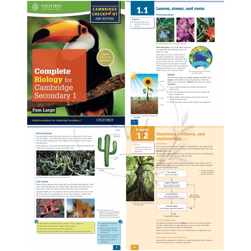 Oxford Complete Biology / Chemistry / Physics / Mathematics 1 2 3 for Cambridge Lower Secondary 1 Checkpoint | Buku Biologi Kimia Fisika Matematika SMP-Biology (PDF)