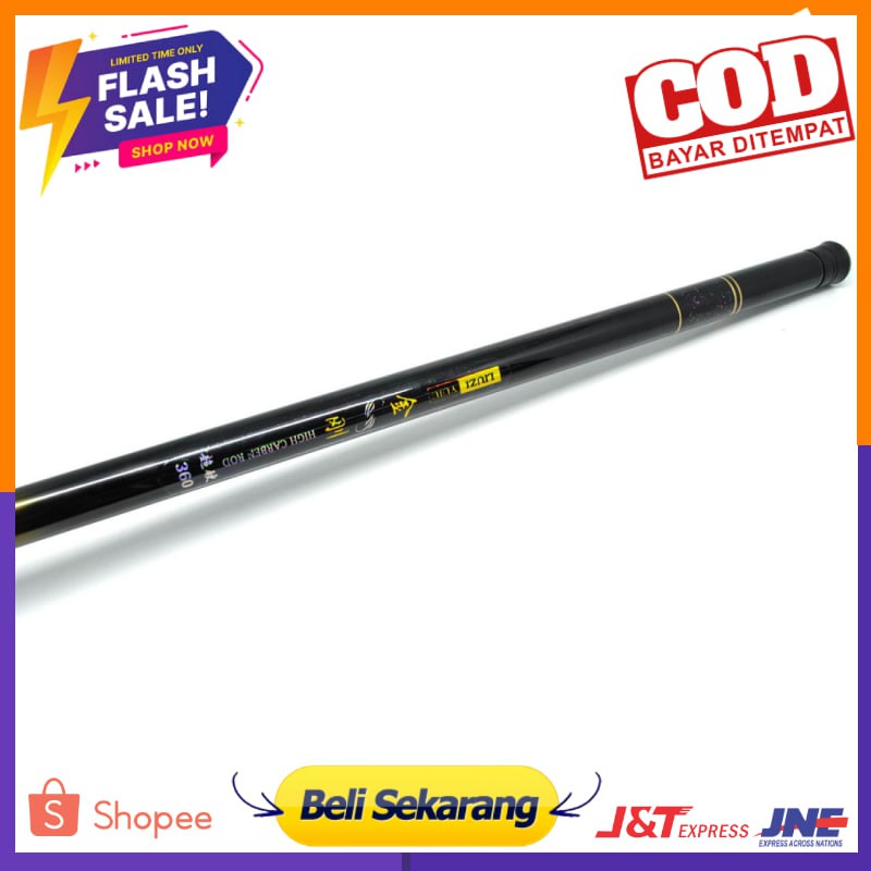 Superhard Fiberglass Fishing Rod 360 cm 6 Section / Tongkat Pancing