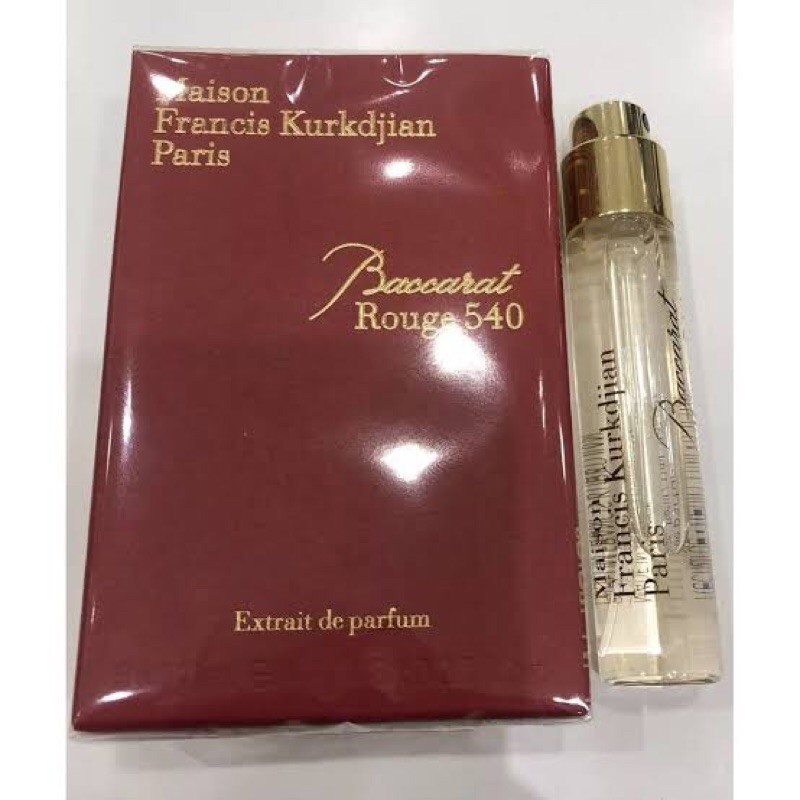 MFK Baccarat Extrait de parfum 11ml Travel Spray ( Maison Francis Kurkdjian )