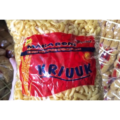 

TERLARIS MAKARONI MENTAH / MAKRONI BANTAT KUNING KRIUK 1 KG