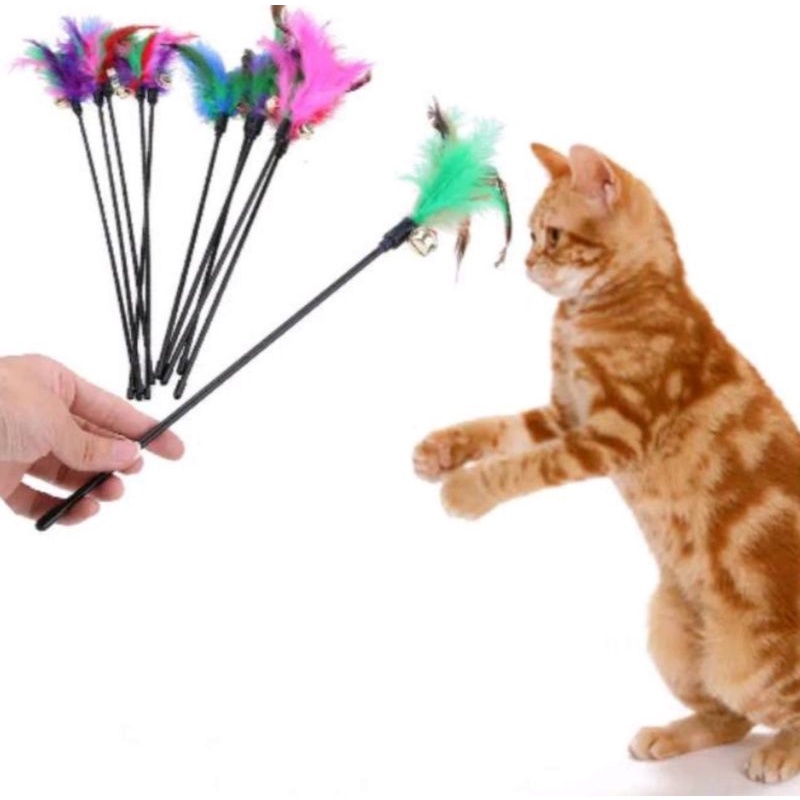 stick kucing Mainan kucing stick D mainan cat toys