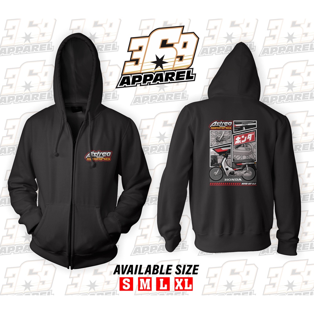 jaket hoodie zipper ASTREA GRAND otomotif hoodie motor honda astrea