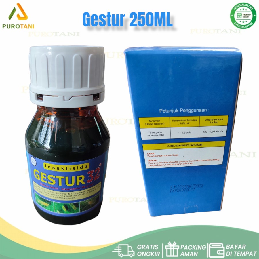 Insektisida Gestur 32 250ml Abamectin 32 GESTUR 32EC 250ML