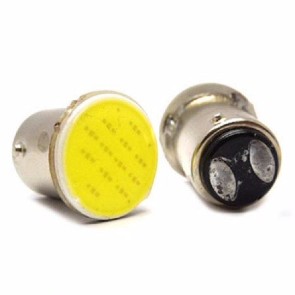 Lampu LED Rem Motor Mobil Bayonet 2 Kaki COB Plasma Ceper merah