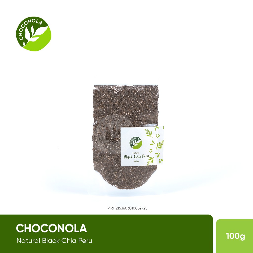 

Choconola Natural Black Chia seed Peru 100 gram