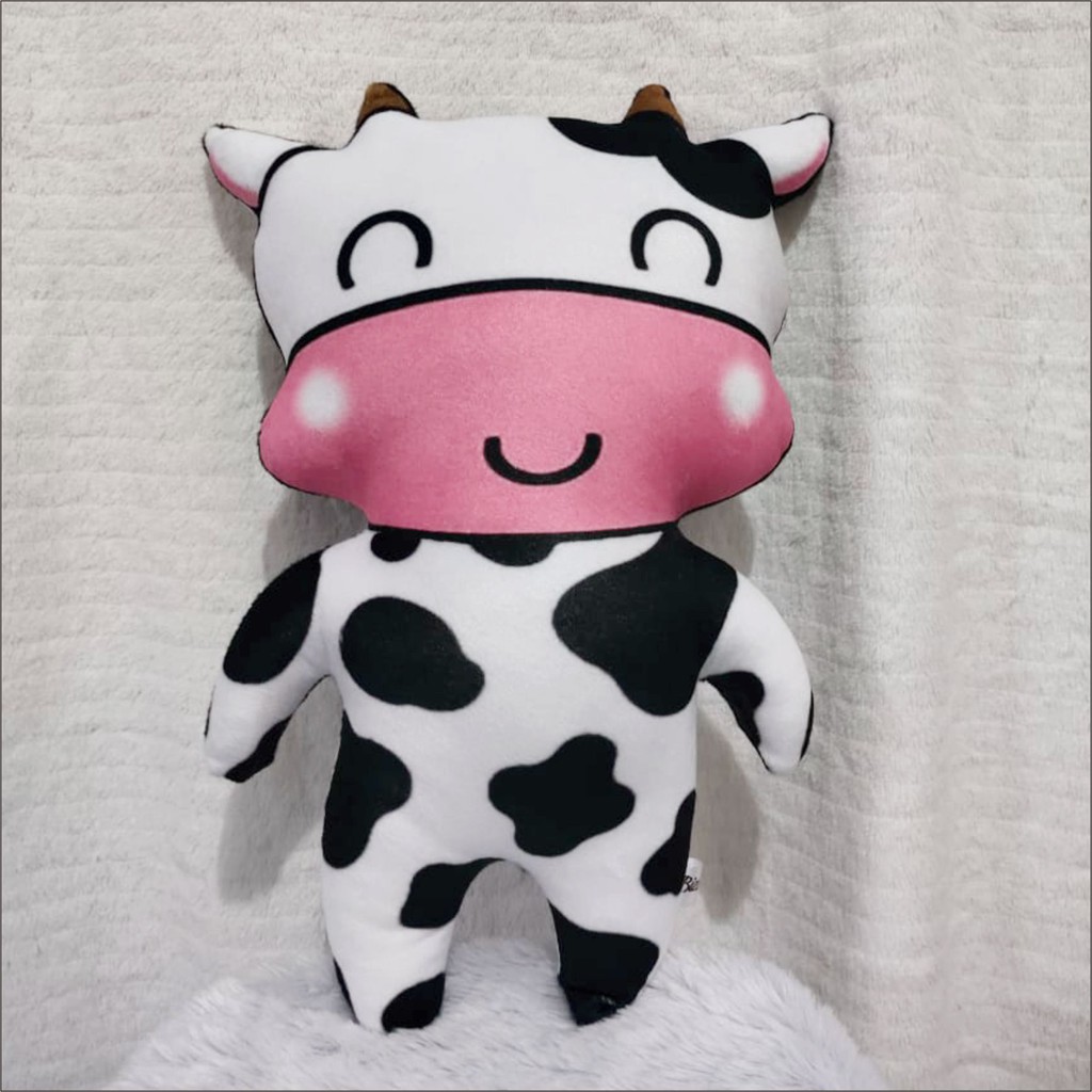 Bizzarpillow Bantal Boneka Karakter Sapi size M BZ199