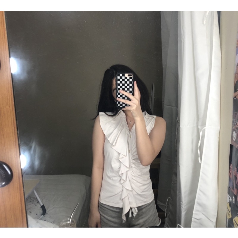 Mango Ruffle Tank top Preloved