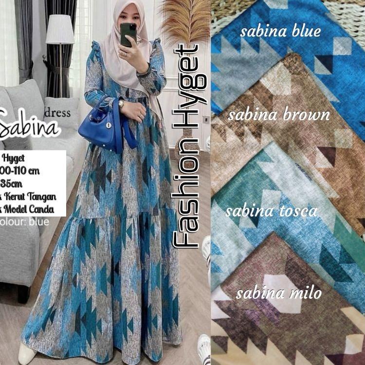 HARGA TERMURAAH.. Gamis  Murah /  HYGET Busui Tali Serut Samping MOTIF
