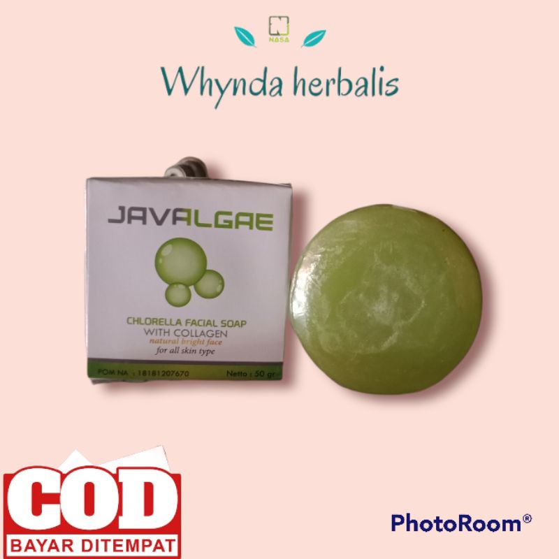 JAVALGAE//SABUN MUKA PENCERAH//MENGENCANGKAN//MENGHILANGKAN BEKAS JERAWAT//HILANGKAN FLEK HITAM