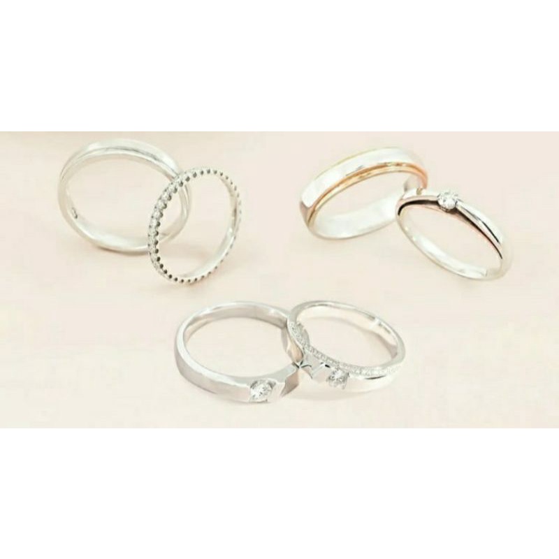 Cincin titanium + Diamond 3gram