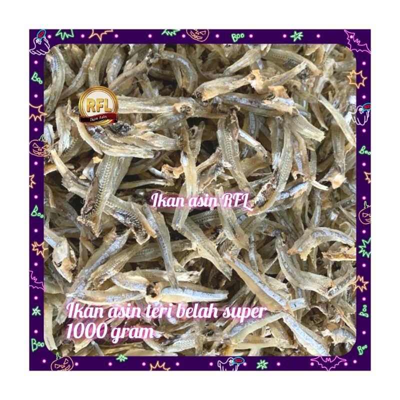 

ikan asin teri belah putih vip 1000 gram