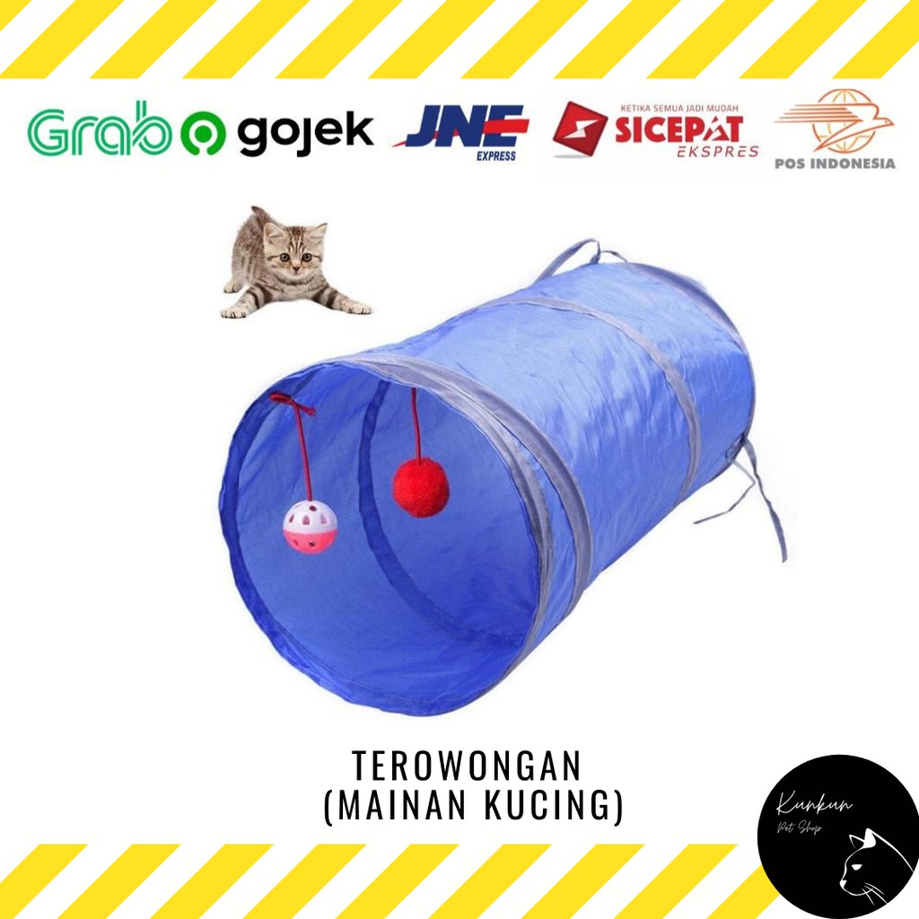 CAT TUNNEL 2 ARAH / TEROWONGAN MAINAN KUCING (ACCESORIS)