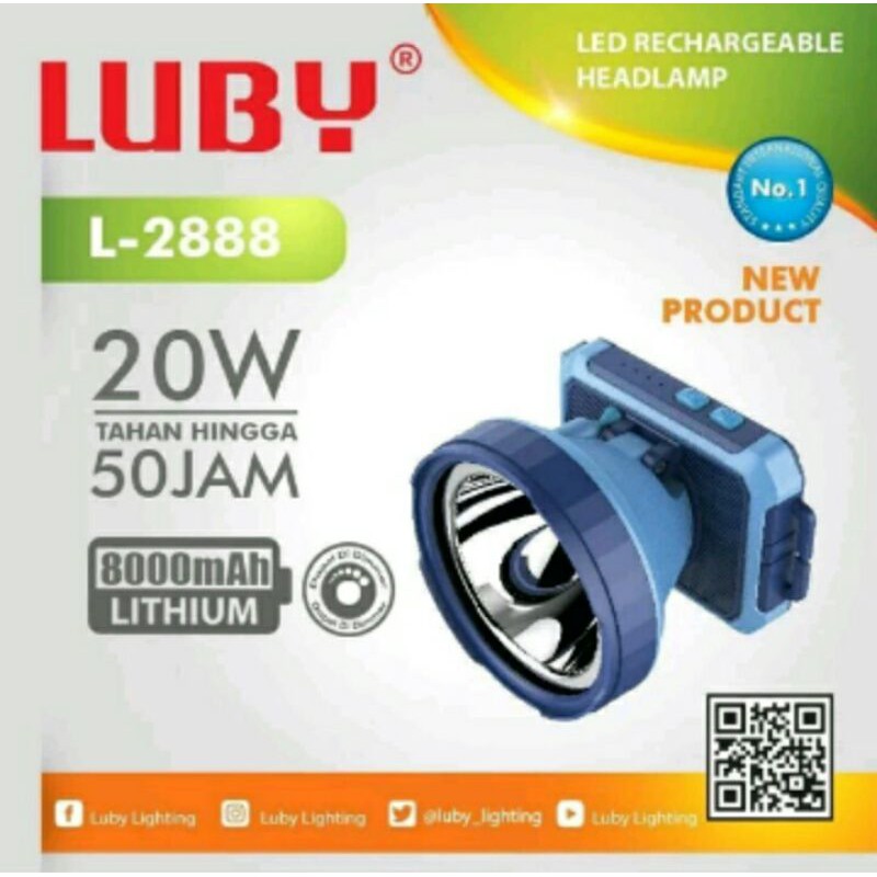 Senter kepala luby 20 watt L 2888