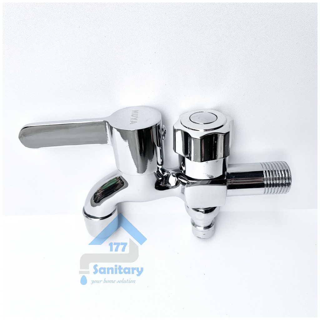 Kran cabang Kuningan Kombinasi minimalis Tx1006-keran air mesin cuci shower double 2 brass faucet /H36