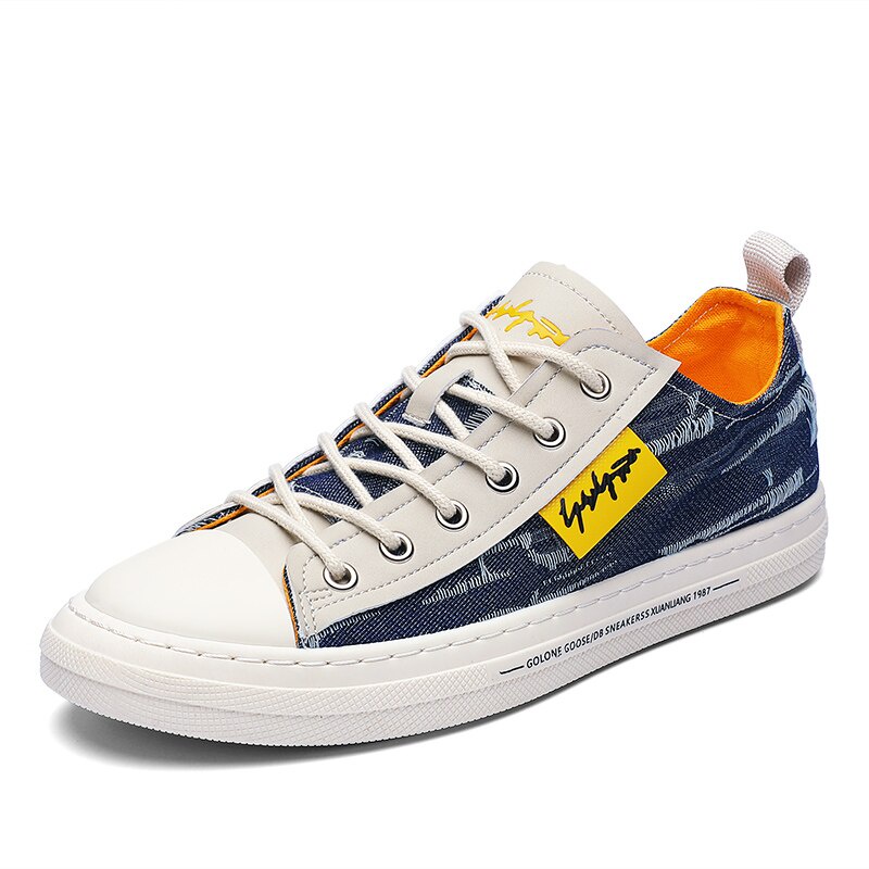Sepatu Sneaker Pria Import Sneakers Cowo GOLONE Db-87 Overgrip Cassual Shoes Sneker Kasual Santai SP20-Navy