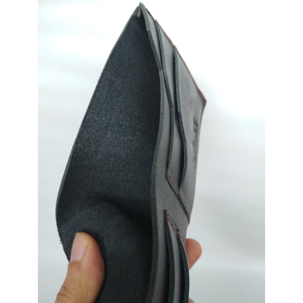 Dompet slim full kulit model Tidur D 84A0/ dompet pria full kulit asli model Lipat