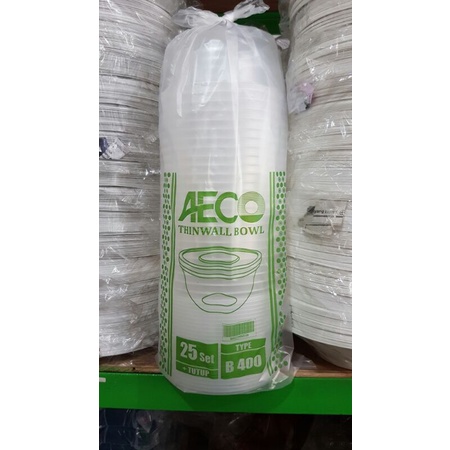 THINWALL AECO MANGKOK 400ML 25SET