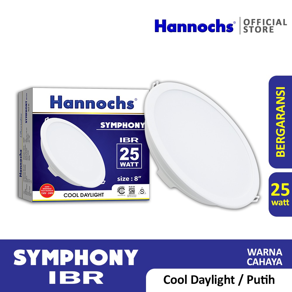 Hannochs Downlight LED Symphony 25 watt IBR CDL - Putih