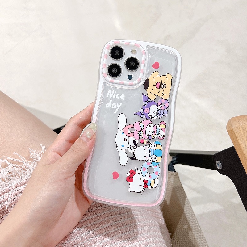 Kulomi Case Motif Kartun Perempuan Tahan Jatuh Untuk iPhone 13 Pro max 12 11 favorite