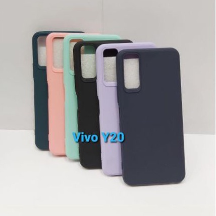 Silikon Case TPU Macaron Warna Warni Vivo Y20 Y12s