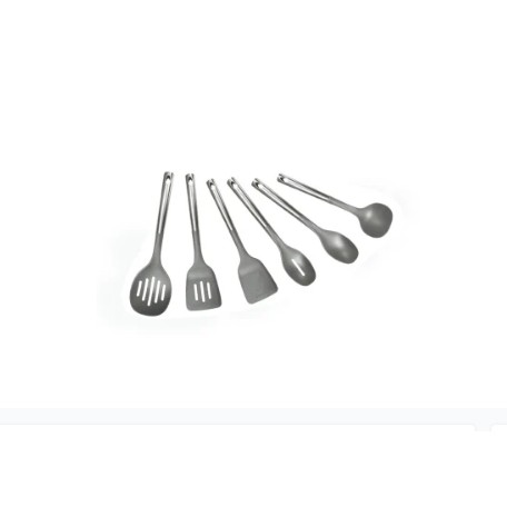 Cooking Color Peralatan Masak Nilon 6pcs Abuabu Kitchen Utensil Set