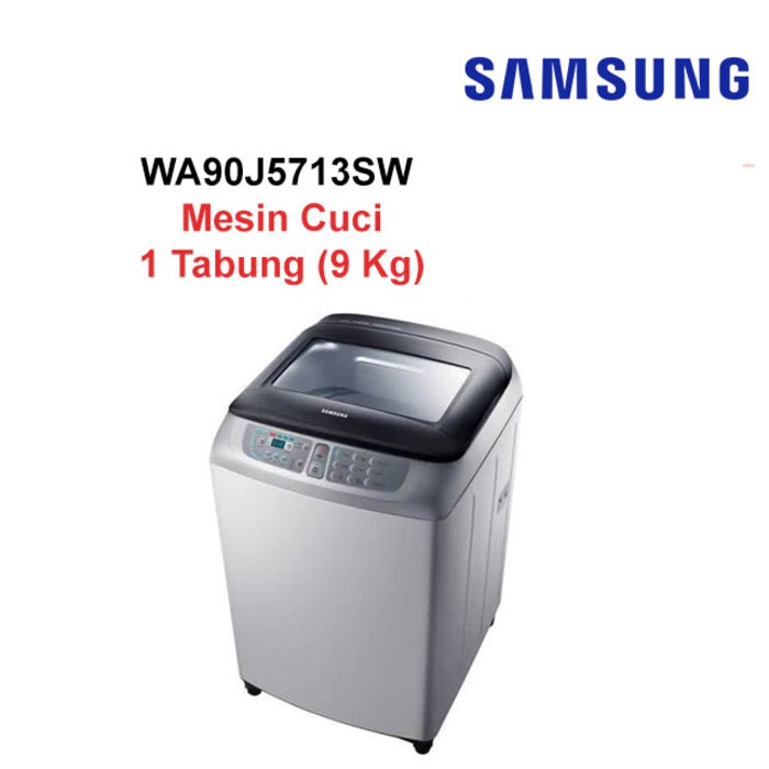 Samsung Mesin Cuci 1 Tabung 9 Kg Wa 90j5713sw Indonesia