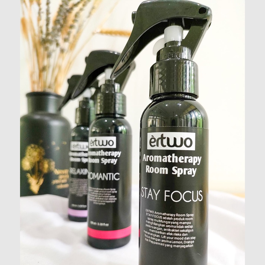 ERTWO Aromatherapy Room Spray STAY FOCUS pewangi ruangan alami 100 ml