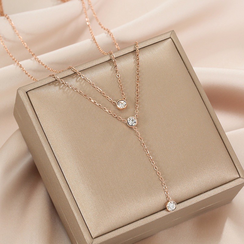 KALUNG TITANIUM 2 layer permata kecil