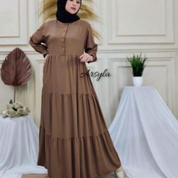 Gamis jumbo L4 // Gamis rayon tuil standar// gamis rayon twil ory halis/gamis rayon twil.terlaris/gamis rayon polos terbaru