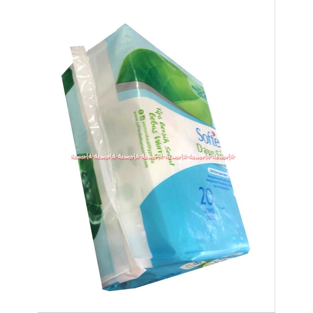 Softex Daun Sirih Natural Hygiene 20Pads Pembalut Wanita Alami Softek Slim Regular Flow 23cm