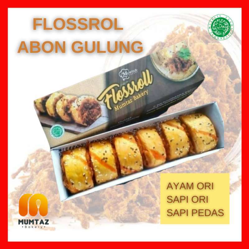 FLOSSROLL AYAM ORIGINAL / SAPI ORIGINAL / SAPI PEDAS / ROTI ABON / ABON GULUNG / ROTI FLOSSROLL SOLO