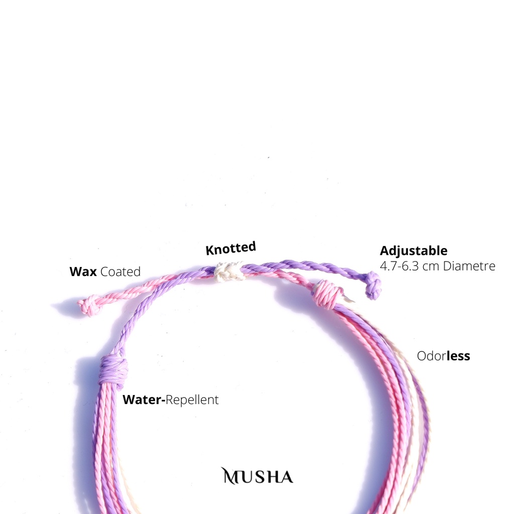 Musha Water-Repellent Bracelet | Gelang Pria Gelang Wanita Gelang Tali