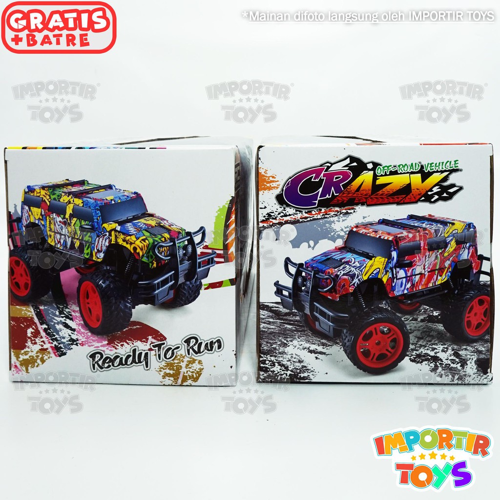 Mobil Remote Control Mainan Jumbo Off-Road Motif Graffiti Keren