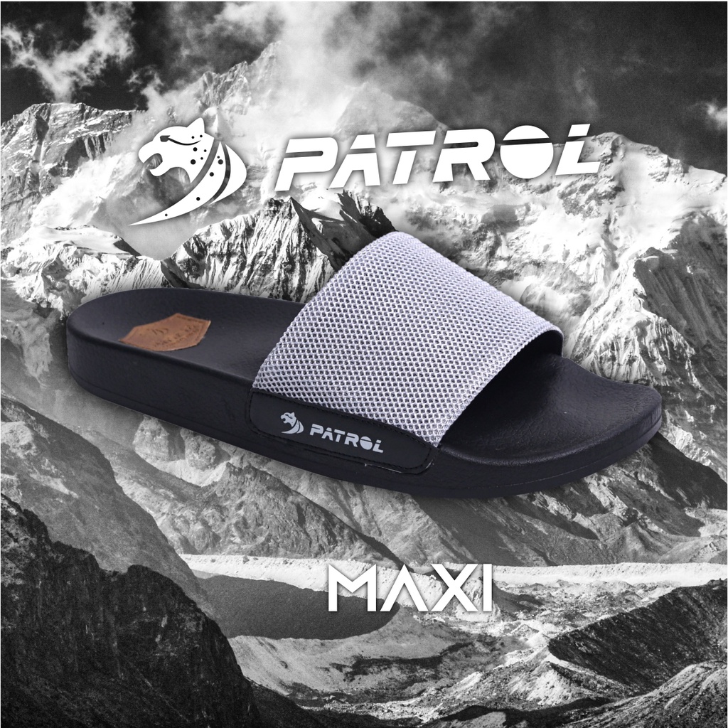 PATROL MAXI Sandal casual pria sendal slop cowok sandal slide in bahan mesh terbaru