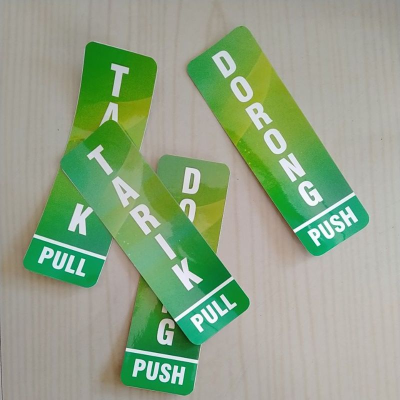 

Stiker Pintu Tarik Dorong