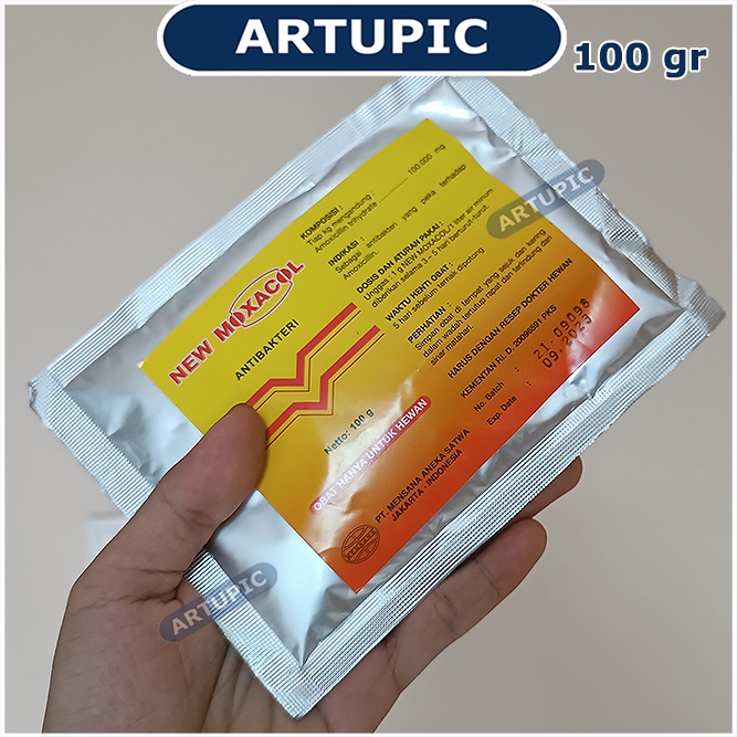 NEW Moxacol 100 gram Antibakter Amoxicilline Kandungan Setengahnya Moxacol Forte Mensana Artupic