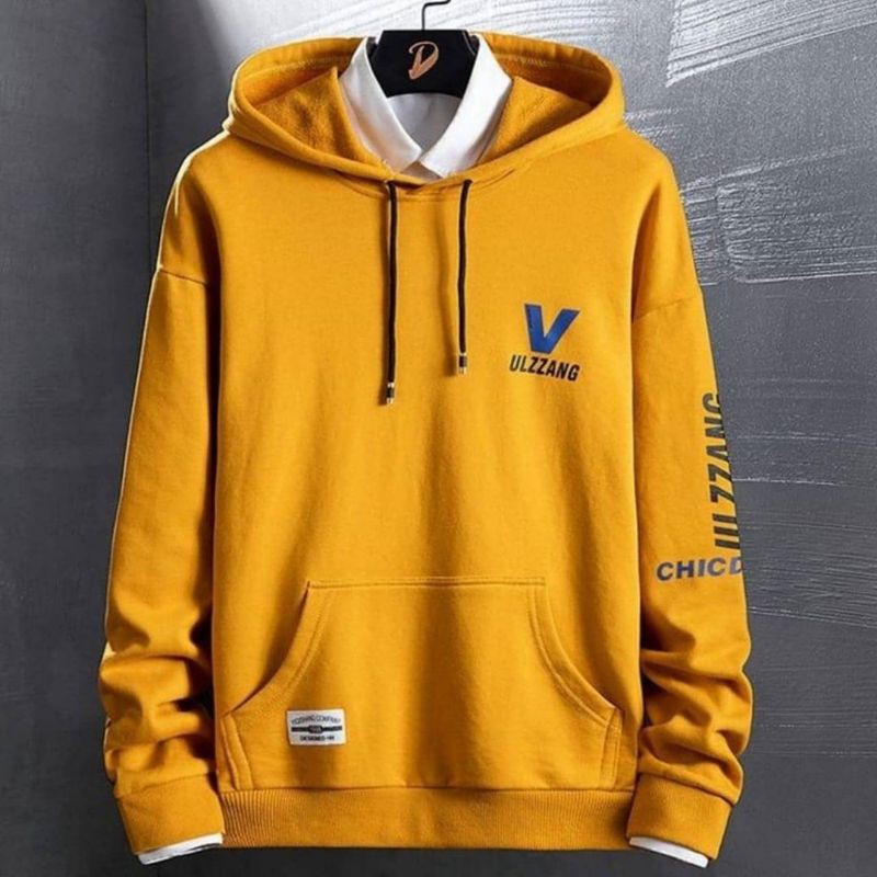 Hoodie V Ulzzang // Hoodie Fleece Cowo