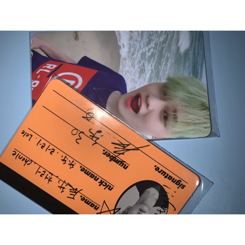 photocard nct dream chenle klepon we go up crew card