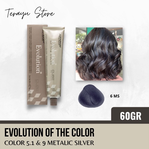 ALFAPARF MILANO Evolution Of The Color 6 Metalic Silver ( 6 MS ) - Pewarna Rambut Permanent