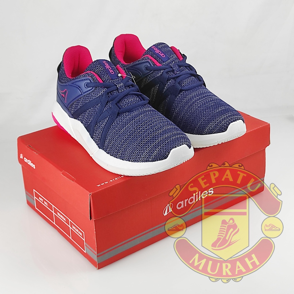 Sepatu Ardiles Wanita Soghus - Biru Navy Merah Fushia