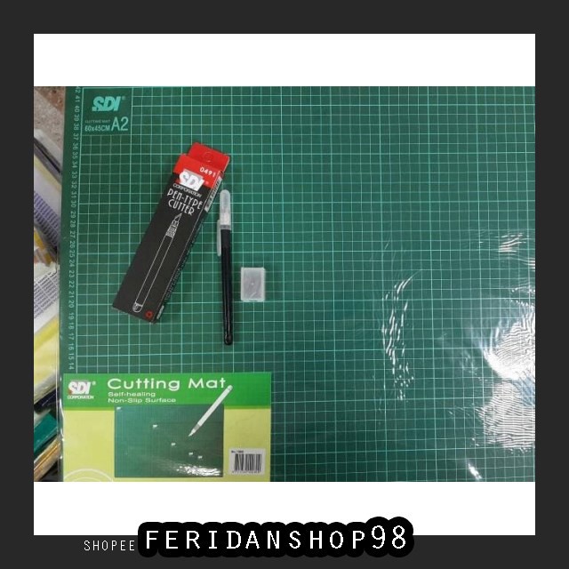 

FS189 CUTTING MAT PAKET CUTTING MAT ATK SDI A2 PEN CUTTER REFILL BY FERIDANSHOP98