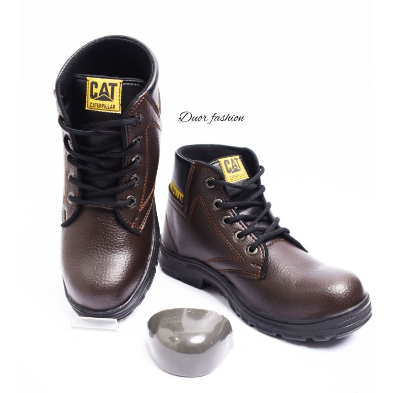 Sepatu Boot Pria Ujung Besi Kerja Lapangan Proyek Sefety Anti Slip Safety Shoes