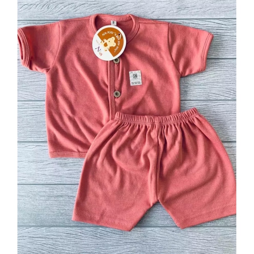 Setelan Nia Premium Setelan Baju Bayi Pendek