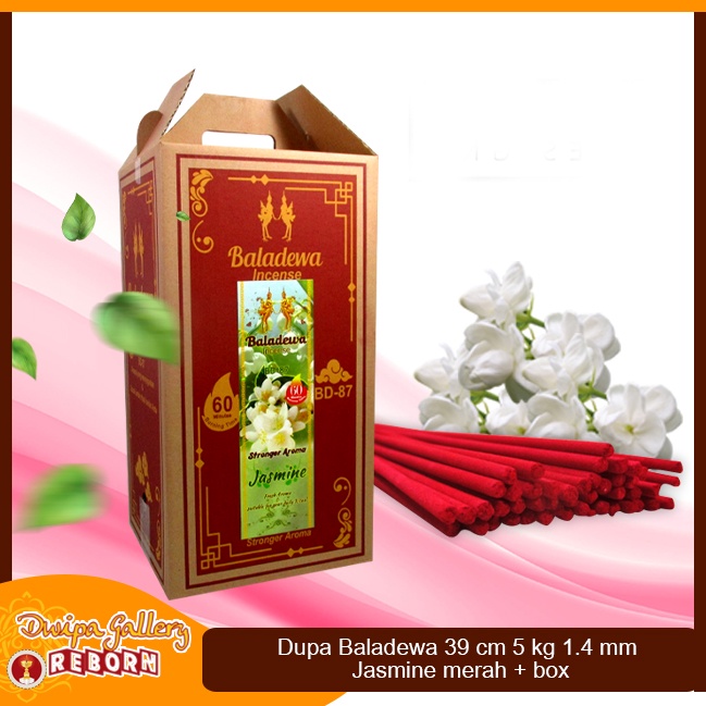 Dupa/Hio Wangi Harum Baladewa Jasmine Merah 5kg + Box