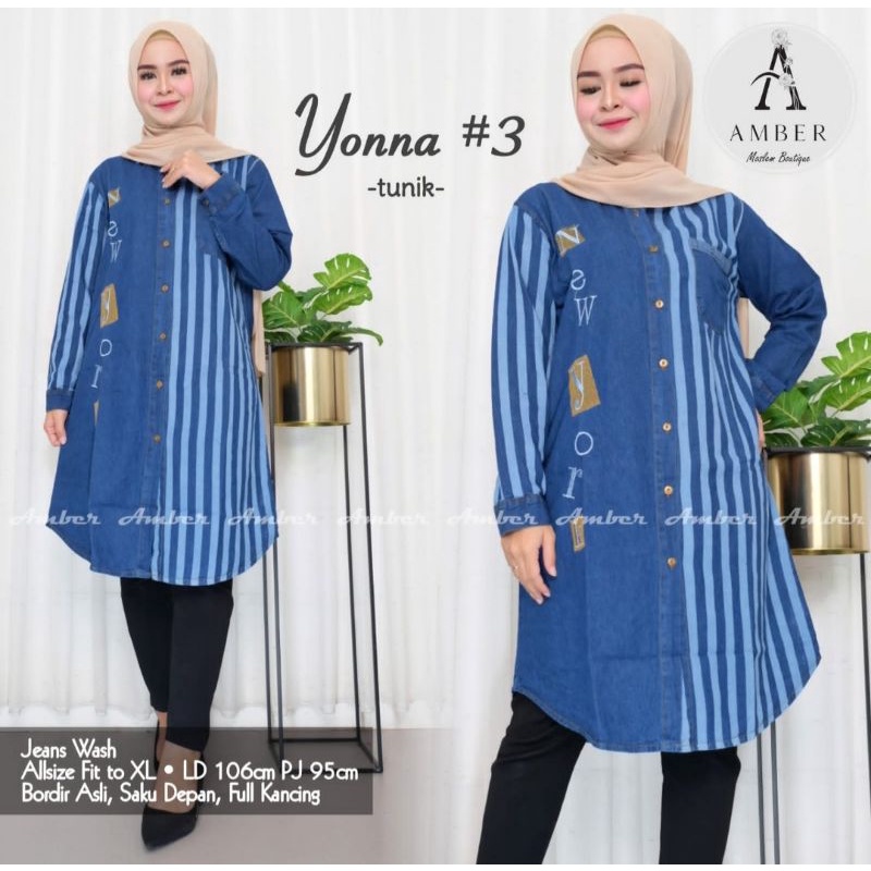 ATASAN JEANS WANITA 2022  MODERN  BAJU JEANS PEREMPUAN KEKINIAN TUNIK  DEWASA   TERMURAH TERBARU LEN