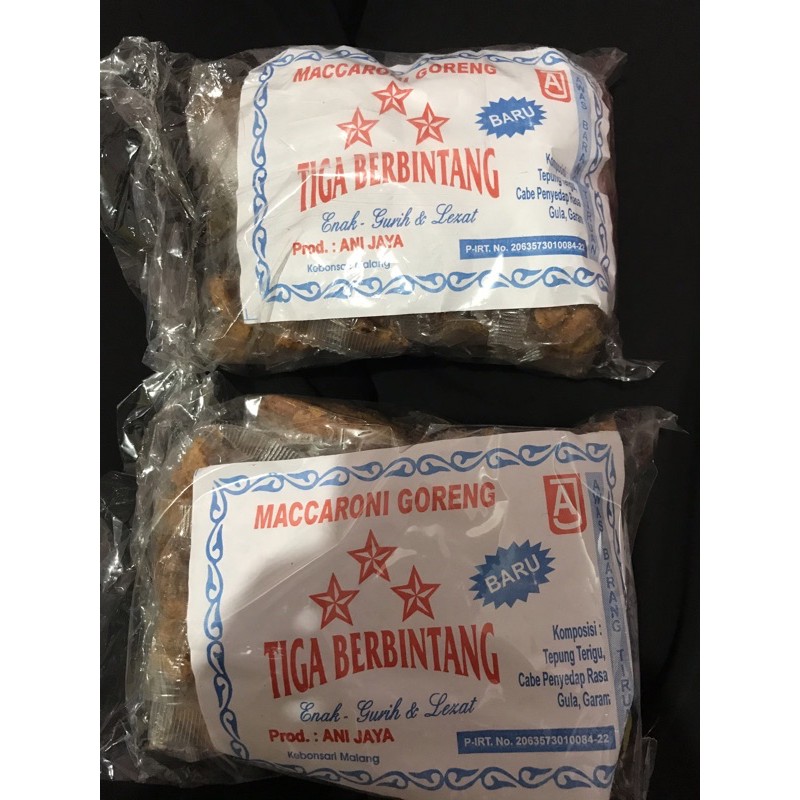 

Makaroni Pedas 3 Bintang isi 25 biji